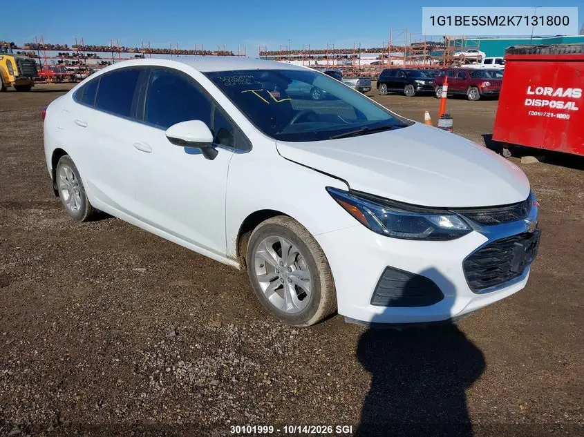 CHEVROLET CRUZE 2019, VIN 1G1BE5SM2K7131800