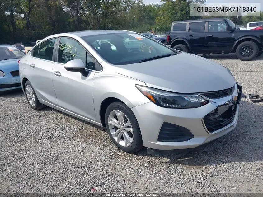 CHEVROLET CRUZE 2019, VIN 1G1BE5SM6K7118340