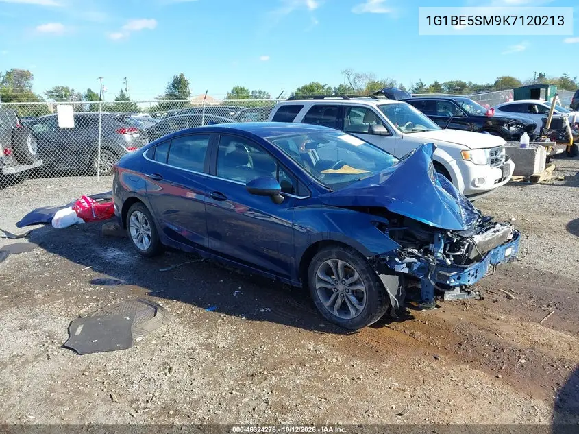 CHEVROLET CRUZE 2019, VIN 1G1BE5SM9K7120213
