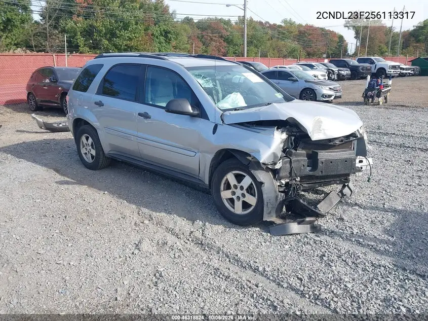CHEVROLET EQUINOX 2005, VIN 2CNDL23F256113317