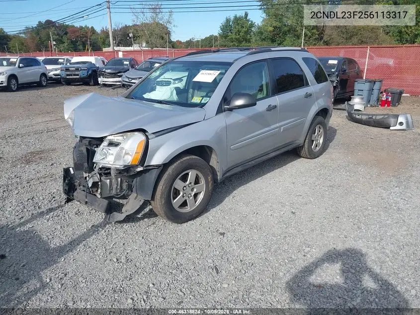 2005 CHEVROLET EQUINOX VIN 2CNDL23F256113317 — фото 2