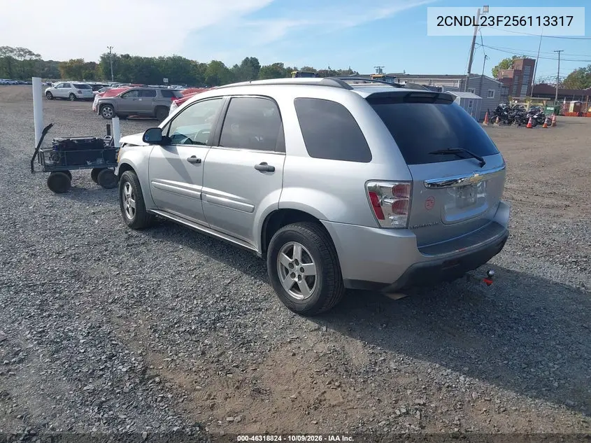 2005 CHEVROLET EQUINOX VIN 2CNDL23F256113317 — фото 3