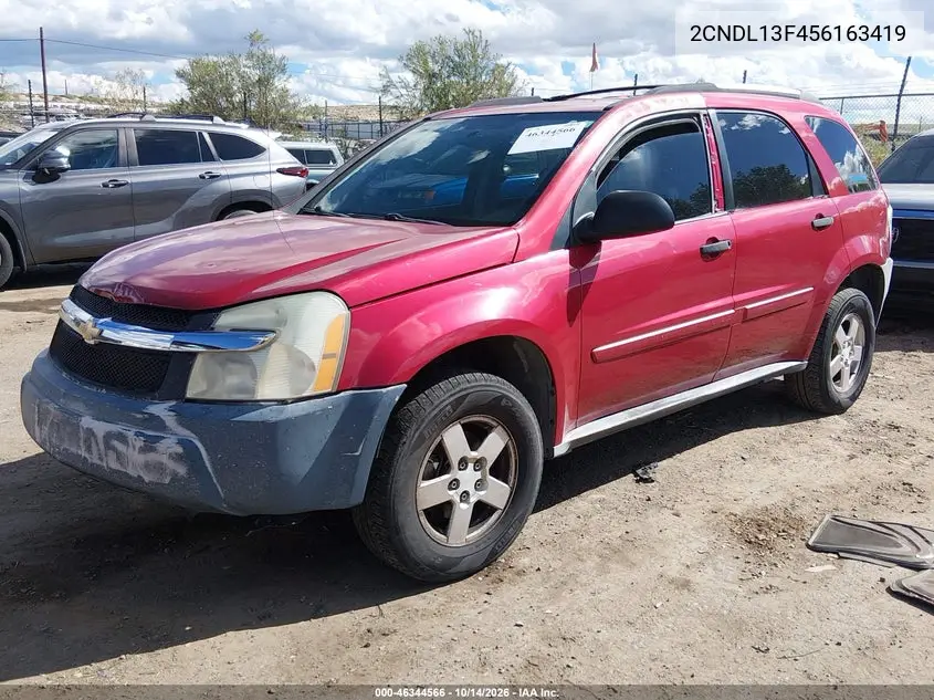 2005 CHEVROLET EQUINOX VIN 2CNDL13F456163419 — фото 2
