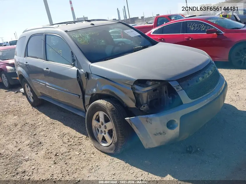 CHEVROLET EQUINOX 2005, VIN 2CNDL63F656144481