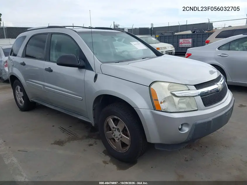 CHEVROLET EQUINOX 2005, VIN 2CNDL23F056032705