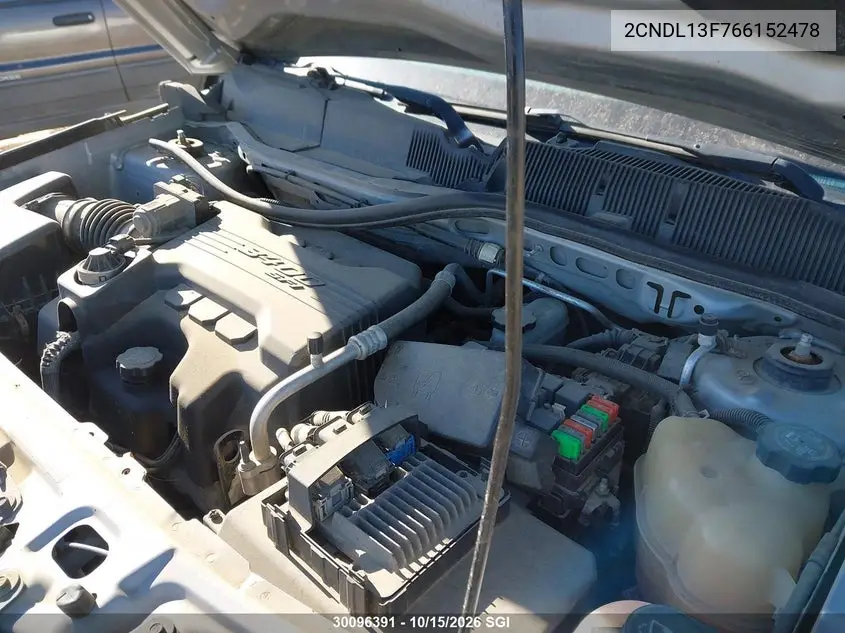 2006 CHEVROLET EQUINOX VIN 2CNDL13F766152478 — фото 10