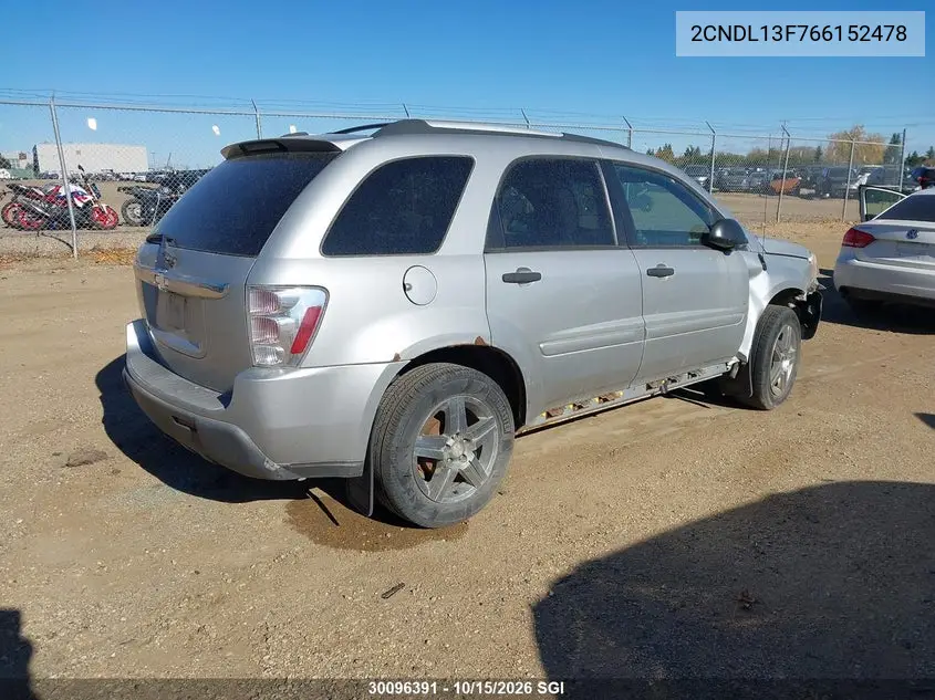 2006 CHEVROLET EQUINOX VIN 2CNDL13F766152478 — фото 4