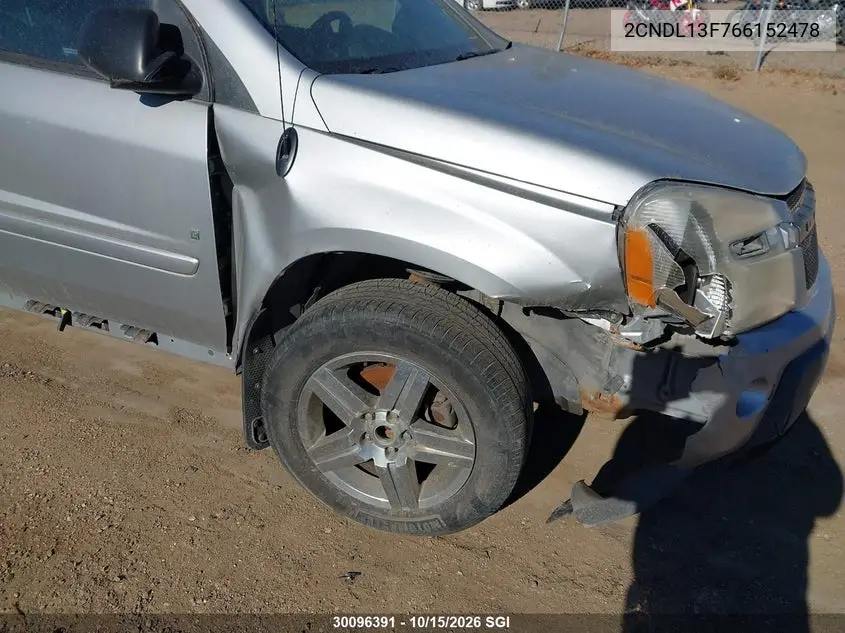 2006 CHEVROLET EQUINOX VIN 2CNDL13F766152478 — фото 6