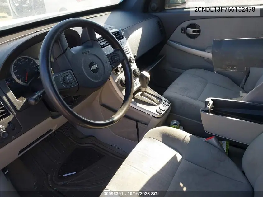 2006 CHEVROLET EQUINOX VIN 2CNDL13F766152478 — фото 7