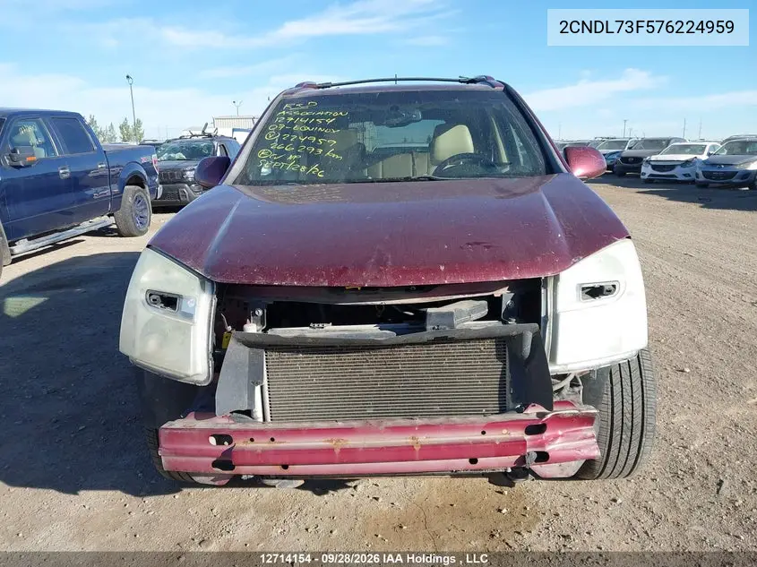 2007 CHEVROLET EQUINOX VIN 2CNDL73F576224959 — фото 13