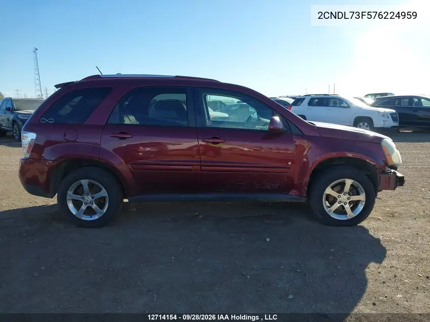 2007 CHEVROLET EQUINOX VIN 2CNDL73F576224959 — фото 14