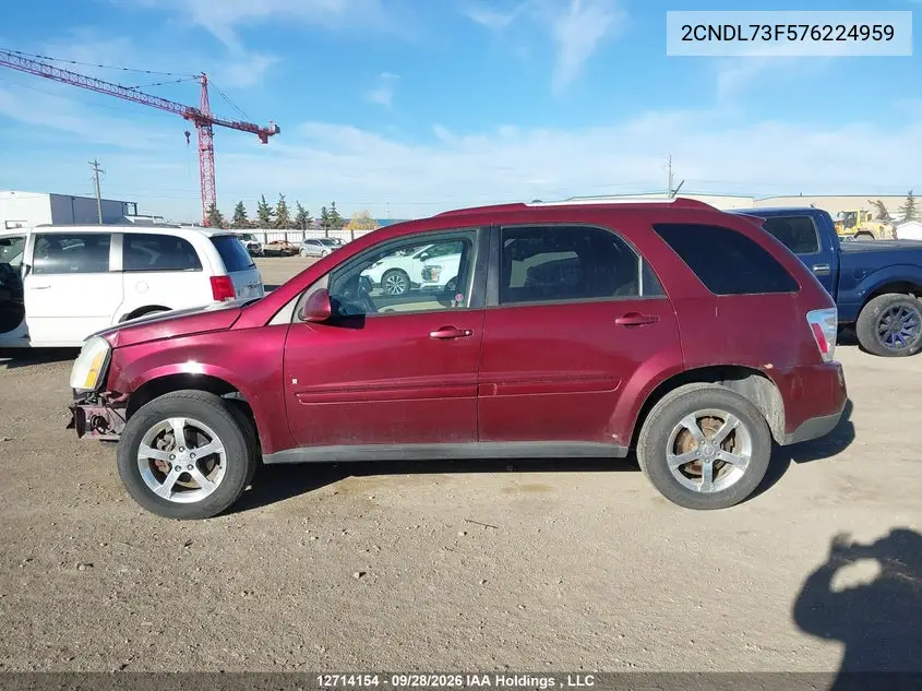 2007 CHEVROLET EQUINOX VIN 2CNDL73F576224959 — фото 15