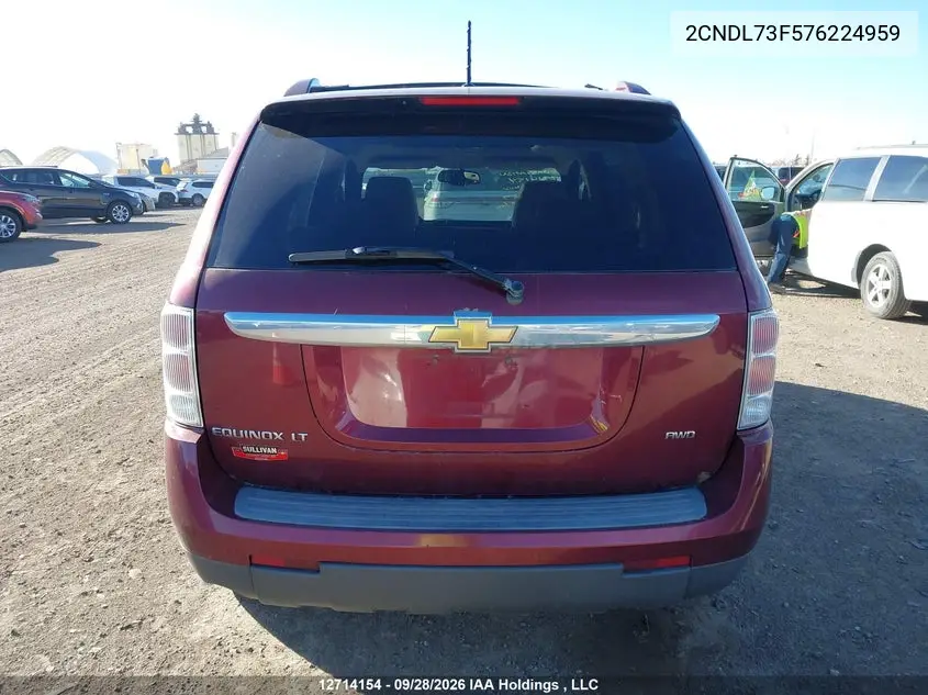 2007 CHEVROLET EQUINOX VIN 2CNDL73F576224959 — фото 17