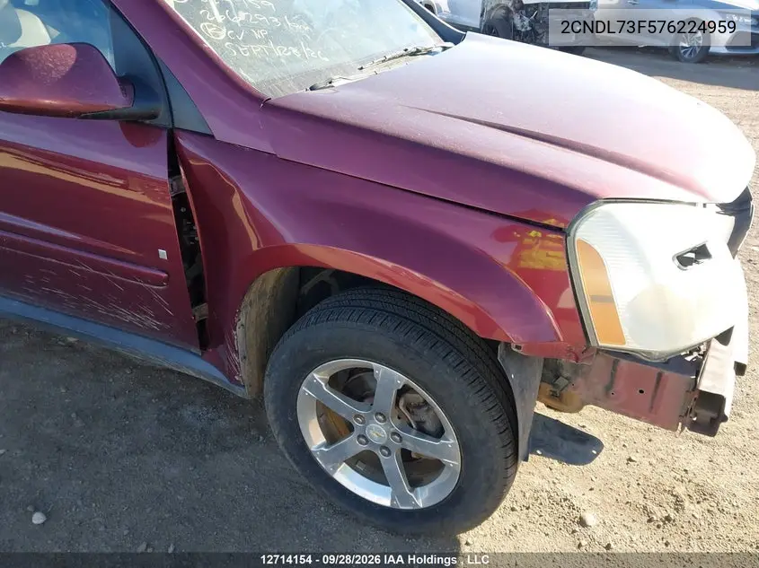 2007 CHEVROLET EQUINOX VIN 2CNDL73F576224959 — фото 19
