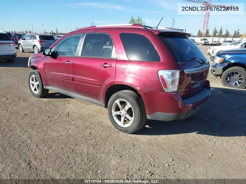 2007 CHEVROLET EQUINOX VIN 2CNDL73F576224959 — фото 3
