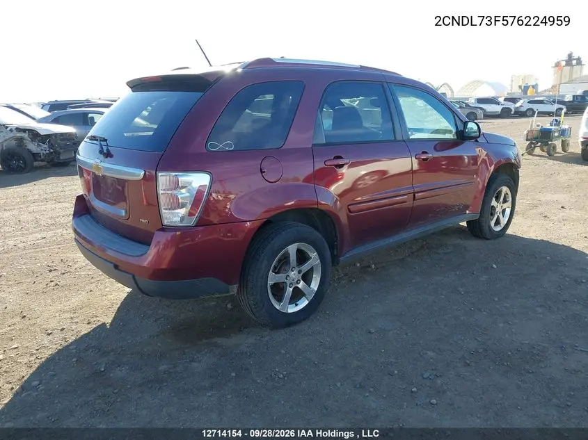 2007 CHEVROLET EQUINOX VIN 2CNDL73F576224959 — фото 4