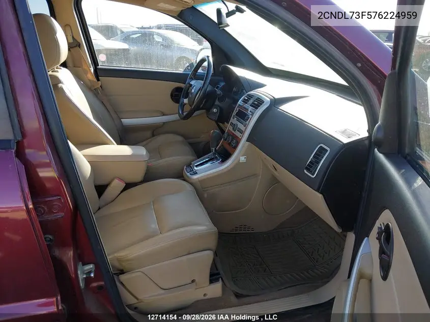 2007 CHEVROLET EQUINOX VIN 2CNDL73F576224959 — фото 5
