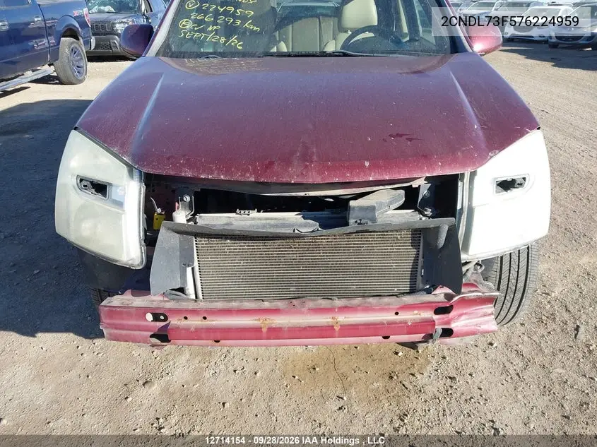 2007 CHEVROLET EQUINOX VIN 2CNDL73F576224959 — фото 6