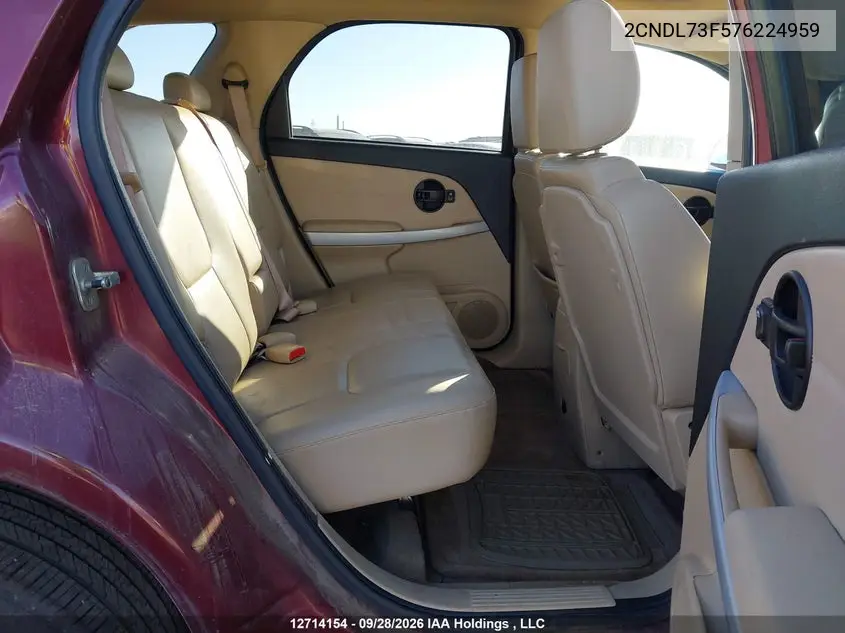 2007 CHEVROLET EQUINOX VIN 2CNDL73F576224959 — фото 8