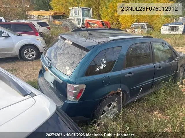 2007 CHEVROLET EQUINOX VIN 2CNDL23F076012912 — фото 4