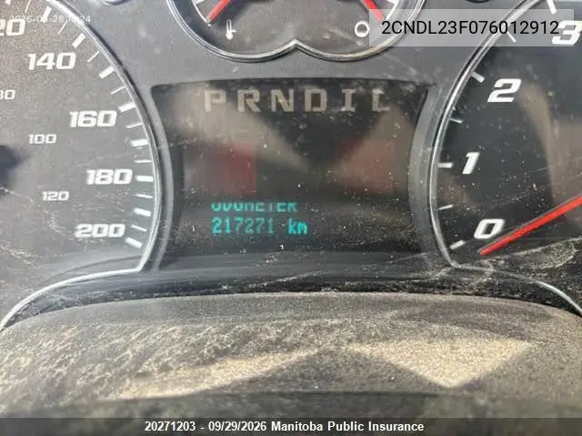 2007 CHEVROLET EQUINOX VIN 2CNDL23F076012912 — фото 7