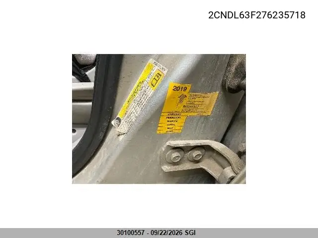 2007 CHEVROLET EQUINOX VIN 2CNDL63F276235718 — фото 10