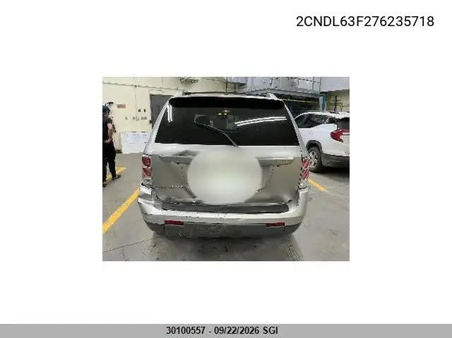 2007 CHEVROLET EQUINOX VIN 2CNDL63F276235718 — фото 2