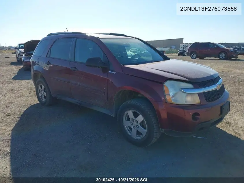 CHEVROLET EQUINOX 2007, VIN 2CNDL13F276073558