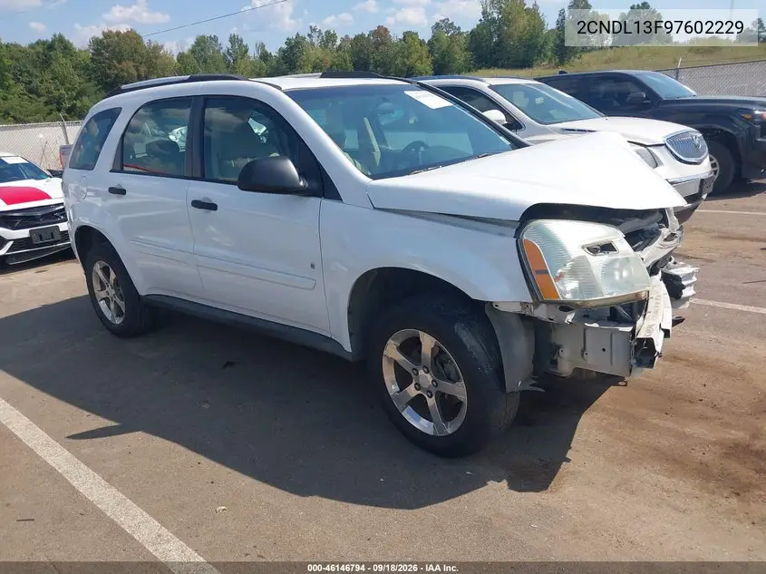 CHEVROLET EQUINOX 2007, VIN 2CNDL13F976022297