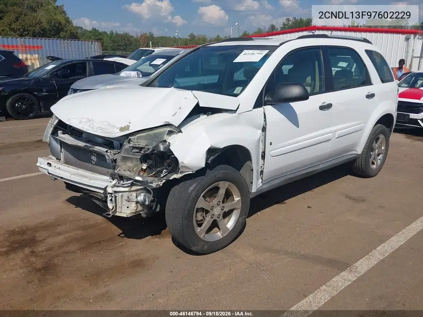 2007 CHEVROLET EQUINOX VIN 2CNDL13F976022297 — фото 2