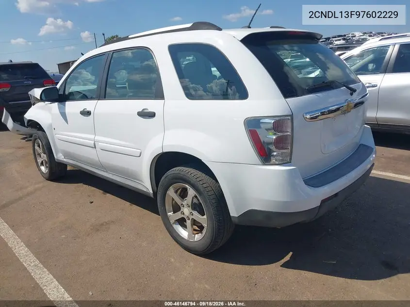 2007 CHEVROLET EQUINOX VIN 2CNDL13F976022297 — фото 3