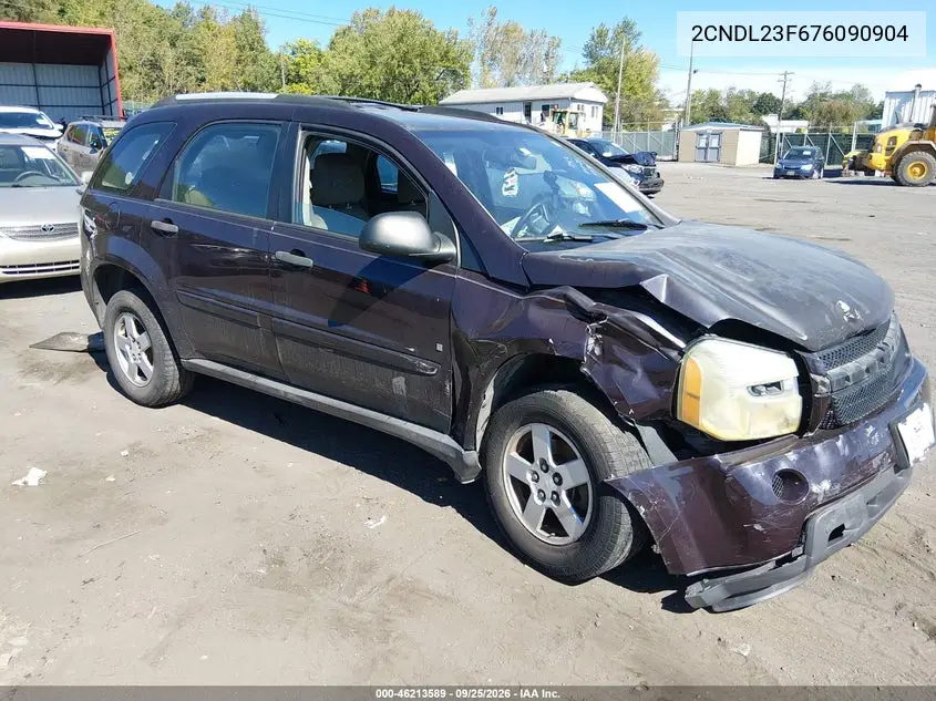 CHEVROLET EQUINOX 2007, VIN 2CNDL23F676090904