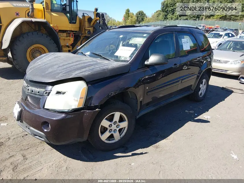 2007 CHEVROLET EQUINOX VIN 2CNDL23F676090904 — фото 2