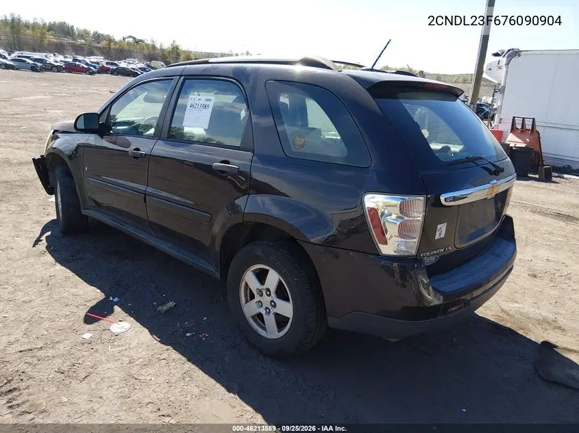 2007 CHEVROLET EQUINOX VIN 2CNDL23F676090904 — фото 3
