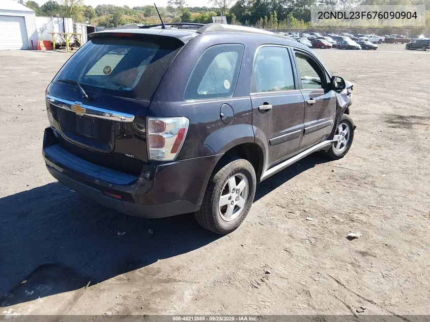 2007 CHEVROLET EQUINOX VIN 2CNDL23F676090904 — фото 4