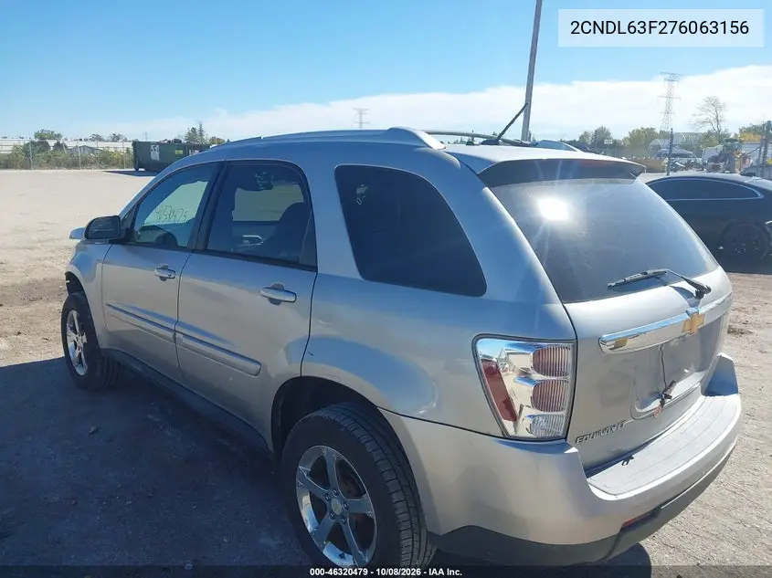 2007 CHEVROLET EQUINOX VIN 2CNDL63F276063156 — фото 3