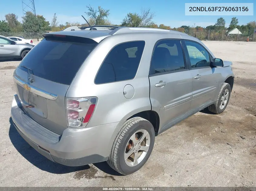 2007 CHEVROLET EQUINOX VIN 2CNDL63F276063156 — фото 4