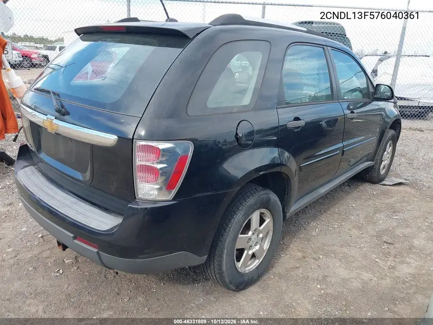 2007 CHEVROLET EQUINOX VIN 2CNDL13F576040361 — фото 4