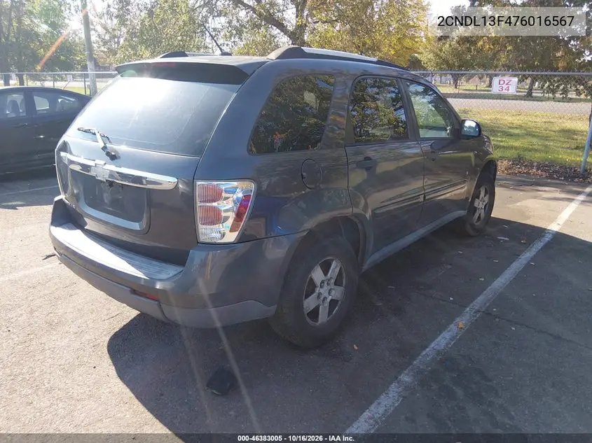 2007 CHEVROLET EQUINOX VIN 2CNDL13F476016567 — фото 4