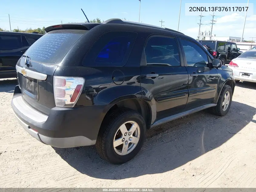 2007 CHEVROLET EQUINOX VIN 2CNDL13F376117017 — фото 4