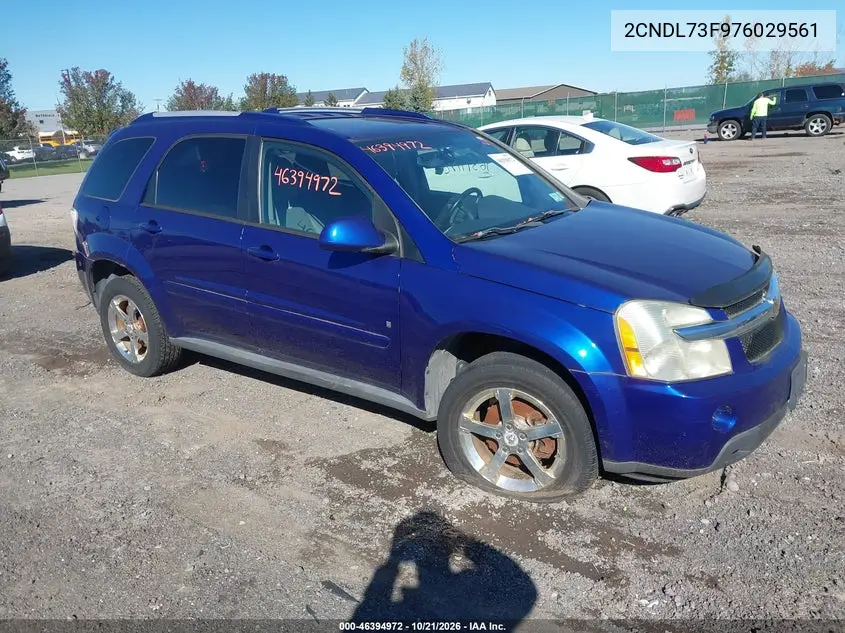CHEVROLET EQUINOX 2007, VIN 2CNDL73F976029561
