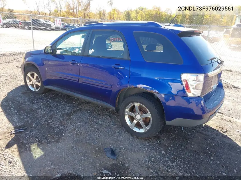 2007 CHEVROLET EQUINOX VIN 2CNDL73F976029561 — фото 3