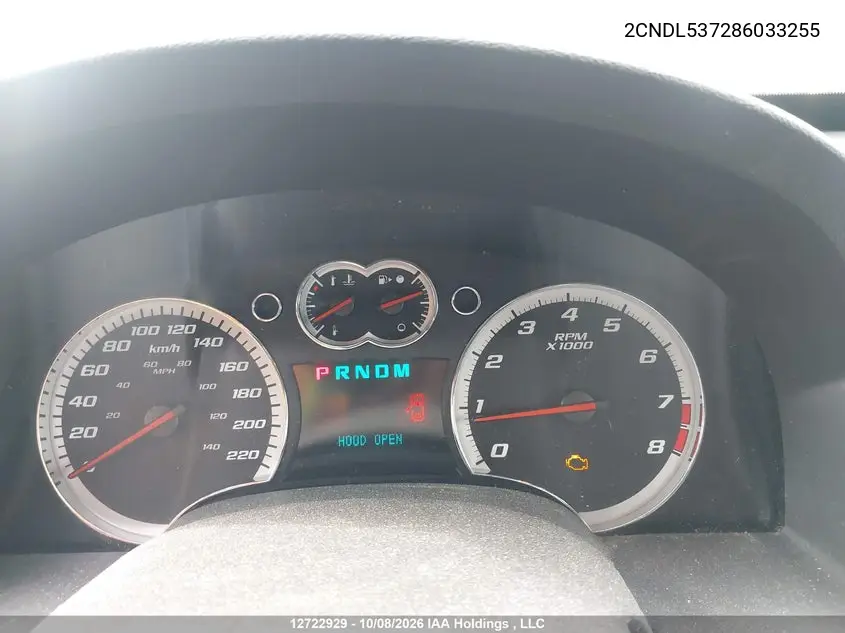 2008 CHEVROLET EQUINOX VIN 2CNDL537286033255 — фото 7