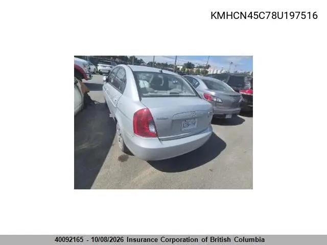 2008 CHEVROLET EQUINOX VIN KMHCN45C78U197516 — фото 3