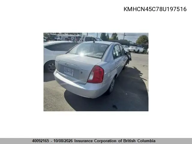 2008 CHEVROLET EQUINOX VIN KMHCN45C78U197516 — фото 4