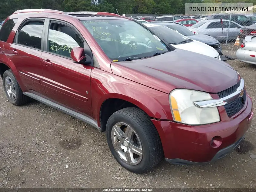 CHEVROLET EQUINOX 2008, VIN 2CNDL33F586346764
