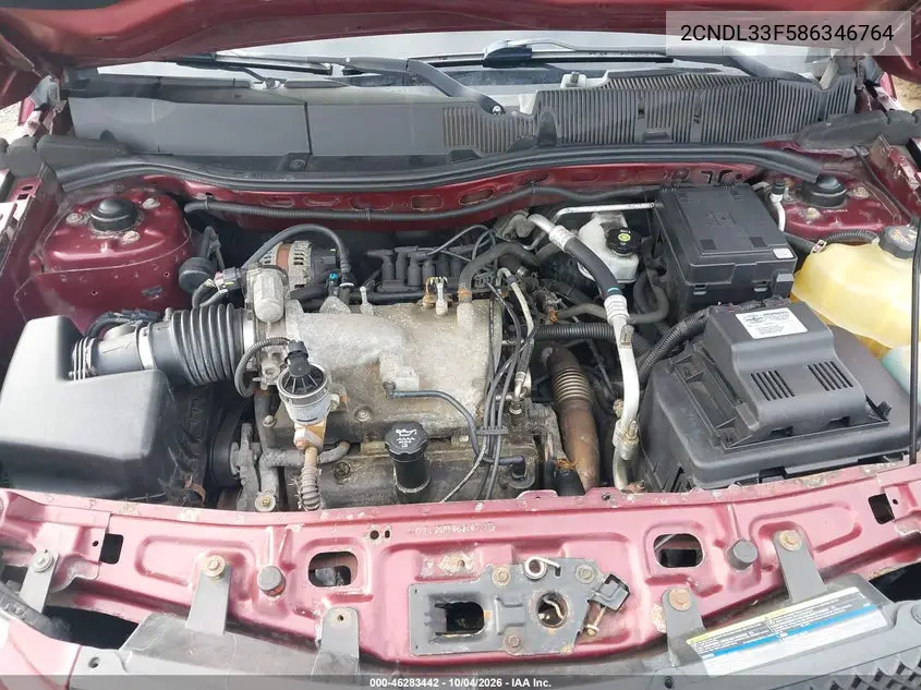 2008 CHEVROLET EQUINOX VIN 2CNDL33F586346764 — фото 10