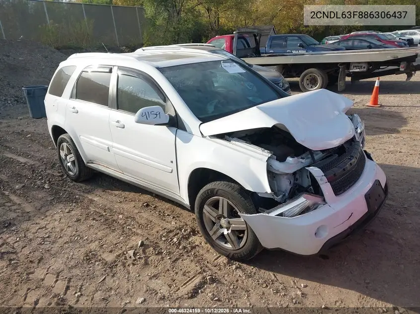 CHEVROLET EQUINOX 2008, VIN 2CNDL63F886306437