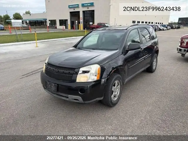 2009 CHEVROLET EQUINOX VIN 2CNDL23F996243438 — фото 2