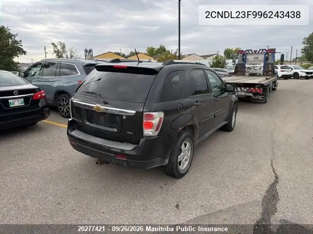 2009 CHEVROLET EQUINOX VIN 2CNDL23F996243438 — фото 4